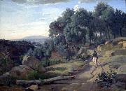Jean-Baptiste-Camille Corot A View near Volterra France oil painting artist